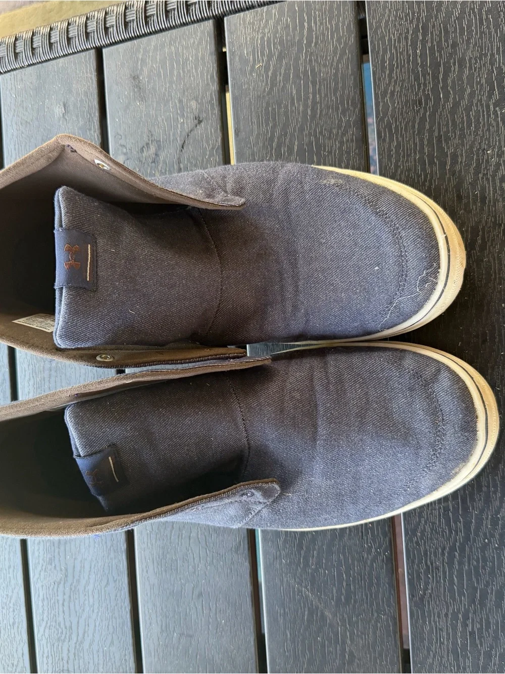 Under Armour Men's Chukka Boots in Dark Navy and Off-White